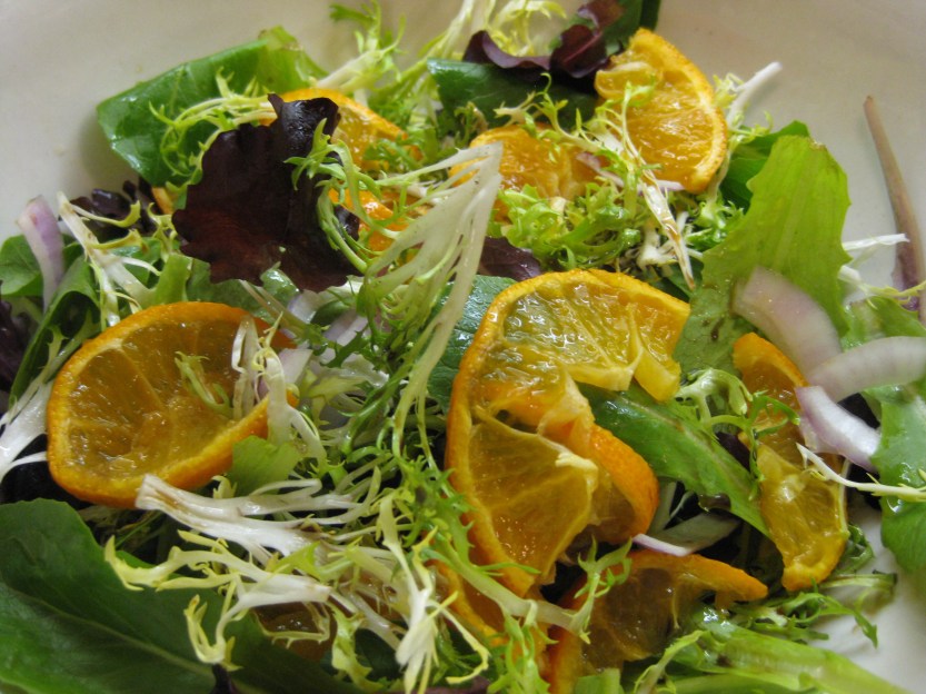 IMG_2417 Salad with tangerines