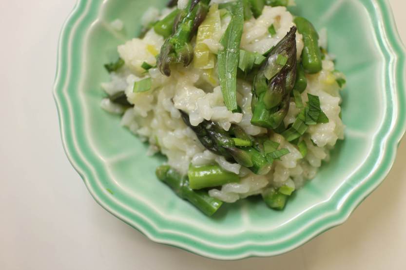 2013 0512 IMG_1684 Leek aspagagus risotto