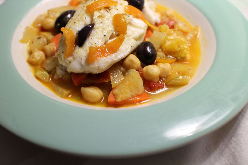 2014 0518 IMG_4099 Fish stemed on fennel and carrots