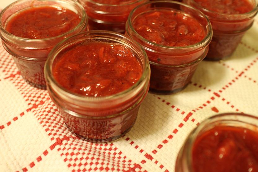 2014 0617 IMG_4554 Strawberry roasted rhubarb jam