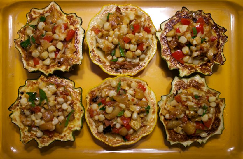 Stuffed Patty Pan Squash