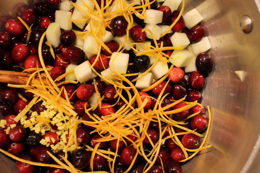 2014 1219 Cranberry jam ingredients