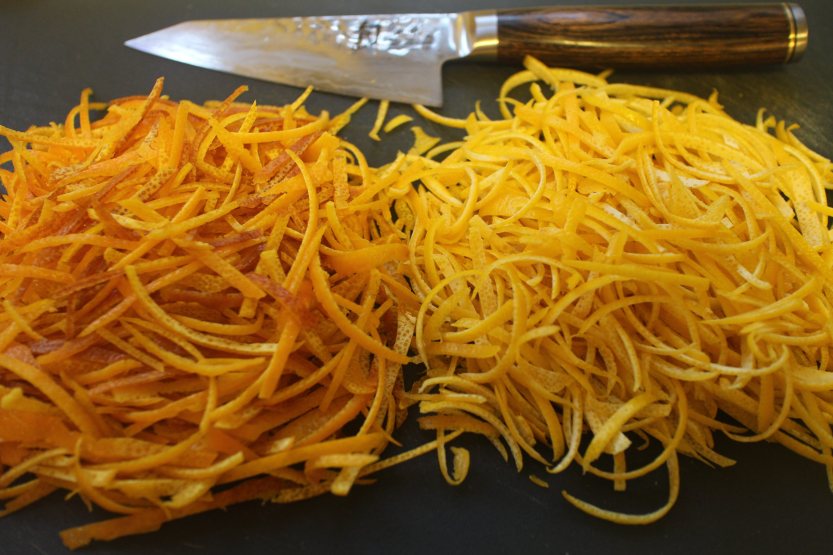 2015 0114 Blood orange and lemon peel slivered