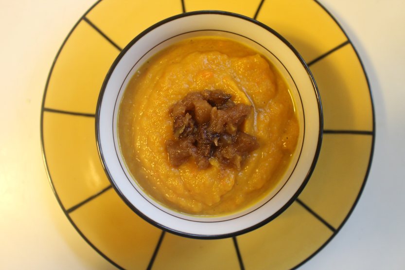 2015 0123 Curried squash soup with apple conserve