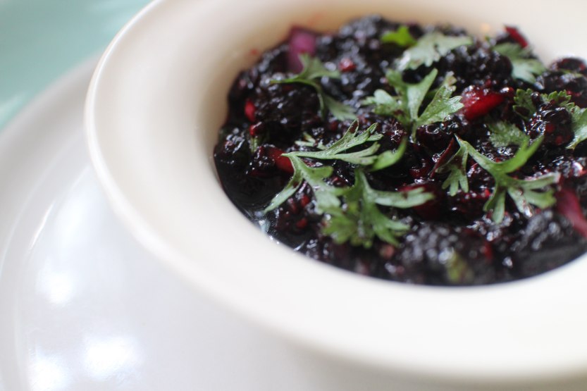 2015 0711 Wild raspberry salsa