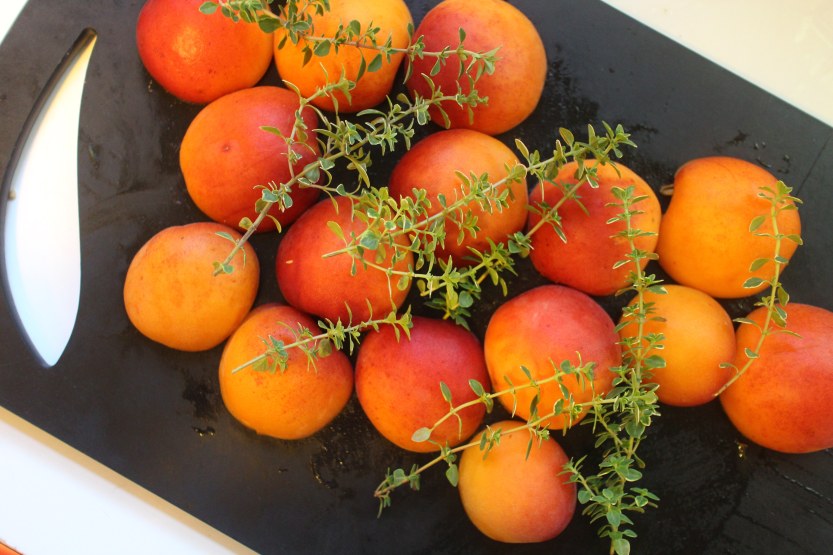 2015 0808 Apricots and lemon thyme